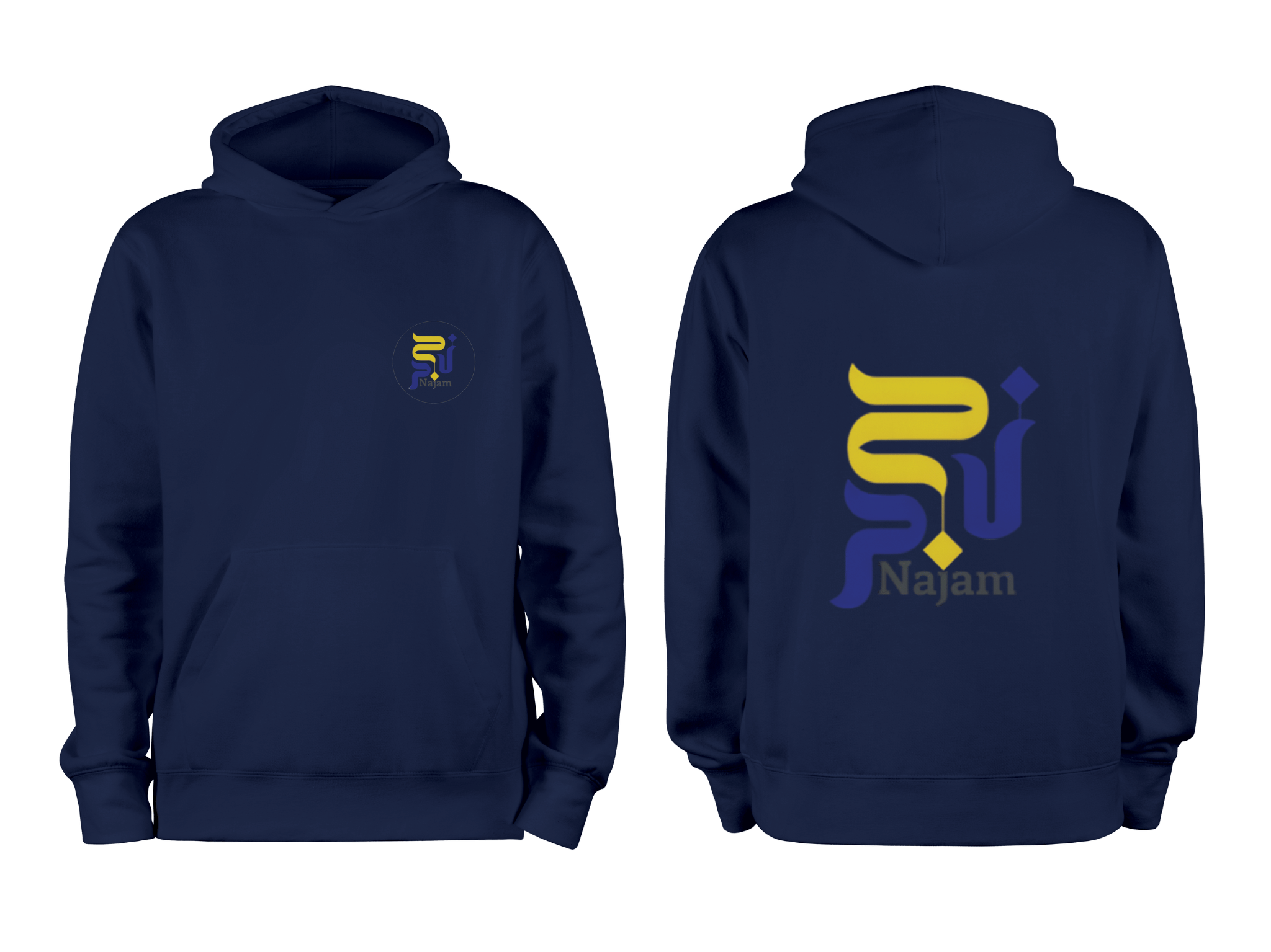 Navy Blue Hoodie without Zipper