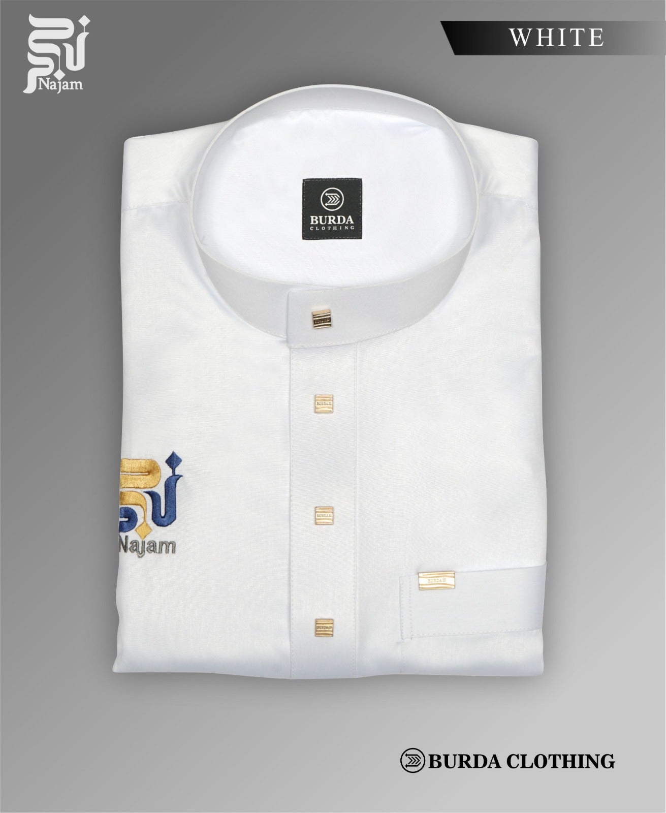 Navy Blue Najam Kids Thobe